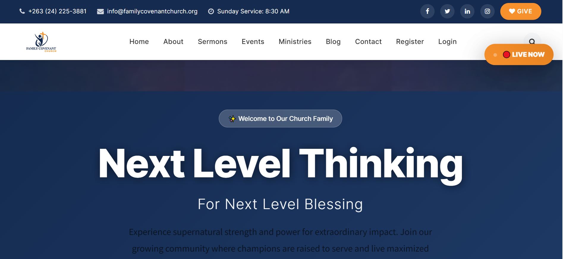 Family Covenant Church Website