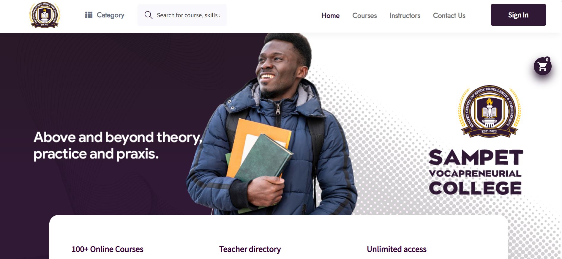 Sampet College Learning Management System